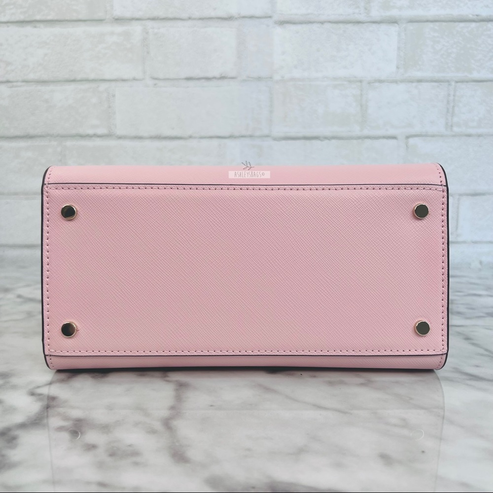 Kate Spade Staci Chalk Pink Small Satchel Crossbody - Picture 6 of 9